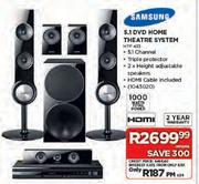 Samsung 5.1 DVD Home Theatre System(HTF-453)-Each