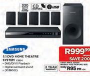 Samsung 5.1" DVD Home Theatre System(E330K)-Each
