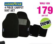 Goodyear 4 Piece Carpet Mat Set-Per Set