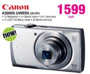 Canon A3500IS Camera(Silver)-Each