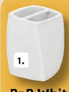 PnP White Polyresin Toothbrush Holder-Each