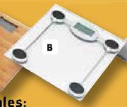 PnP Electric Tempered Glass Bathroom Scale-Each