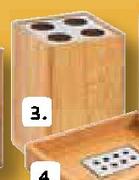 PnP Bamboo Rectangular Toothbrush Holder-Each