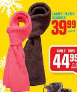 Ladies Fluffy Scarves Each