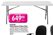 Platone Multi-Purpose Folding Table-1830 (L) x 750(W) x 750mm (H) 
