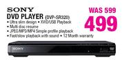 Sony DVD Player(DVP-SR320)