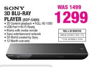 Sony 3D Blu-Ray Player(BDP-S490)