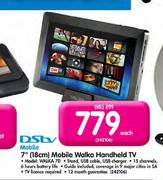 DSTV 7"(18cm) Mobile Walka Handheld TV-Each