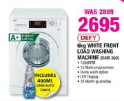 Defy White Front Load Washing Machine-6kg(DAW369)