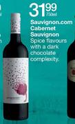 Sauvignon.Com Cabernet Sauvignon-750ml