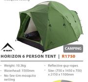 Horizon 6 tent top
