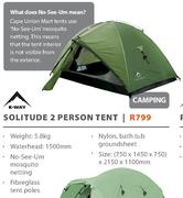 K-Way Solitude 2 Person Tent