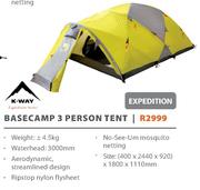 K-Way Basecamp 3 Person Tent