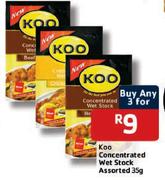 Koo Concentrated Wet Stock Assorted-3x35g
