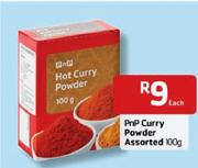 Pnp Curry Powder Assorted-100g Each