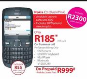 Nokia C3 (Black/Pink)