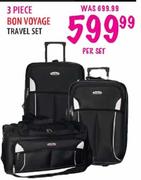 3 Piece Bon Voyage Traveller Set-per set
