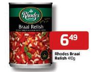 Rhodes Braai Relish-410gm