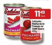 Saldanha Pilchards In Tomato Or Chilli Sauce - 400g Each