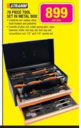 Stramm 78 Piece Tool Set In Metal Box-Per Box