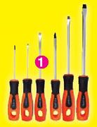 Stramm Hand Tools 6 Piece Soft Grip Screwdriver Set
