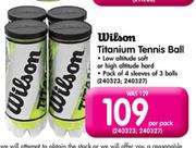 Wilson Titanium Tennis Ball-Per Pack