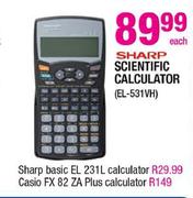 Sharp Scientific Calculator-EL-531VH Each