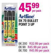 Artline EK 70 Bullet Point 3 Up-Per Pack