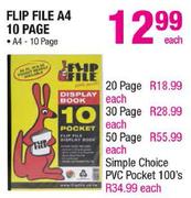 Flip File A4 10 Page Each