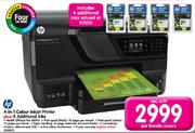 HP 4-In-1 Colour Inkjet Printer Plus 4 Additional Inks(Officejet Pro 8600A)-Per Bundle