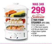 Sunbeam 3 Tier Food Steamer (SFS-300)