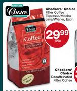 Checkers' Choice Filter Coffee Espresso/Mocha Java/Wiener-250g Each