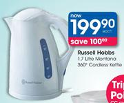 Russell Hobbs 1.7 Litre Montana 360 Cordless Kettle-Each
