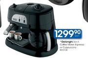 Delonghi 3-In 1: Coffee Maker, Espresso Or Cuppuccino (BCO130)-Each