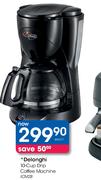 Delonghi 10-Cup Drip Coffee Machine (ICM28)-Each