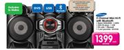 Samsung 2 Channel Mini Hi-Fi With Bluetooth (MXF630DB)-Each