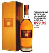 Glenmorangie 18 YO Single Highland Malt Scotch Whisky In Gift Box-750ml
