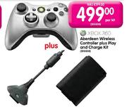 XBox 360 Aberdeen Wireless Controller Plus Play And Charge Kit Per Kit