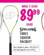 Spalding Force Squash Raquet-Each