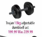 Trojan Adjustable Dumbbell Set-10kg
