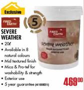  Fired Earth Severe Weather-20L