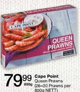 Cape Point Queen Prawns(26-30 Prawns)-Per 800g Nett 
