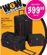 Tag 3 Piece Trolley Duffle Kit-per set