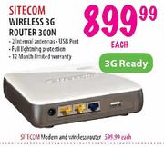 Sitecom Wireless 3G Router 300N
