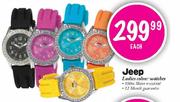 Jeep Ladies Colour Watches-Each 