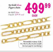 9ct Gold 19cm Bracelet-Each