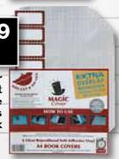 Magic Cover A4 pRE-cUT Self-Adhesive Book Cover-6'S Pack