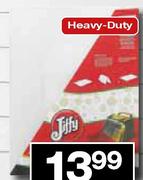 Jiffy A4 Duty Plastic Slip-On Cover Adjustable -10'S Pack 