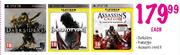Darksiders, Prototype, Assassins Creed 2-Each