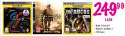 Gran Turisma 5, Modern Warfare 2, Infamous-Each